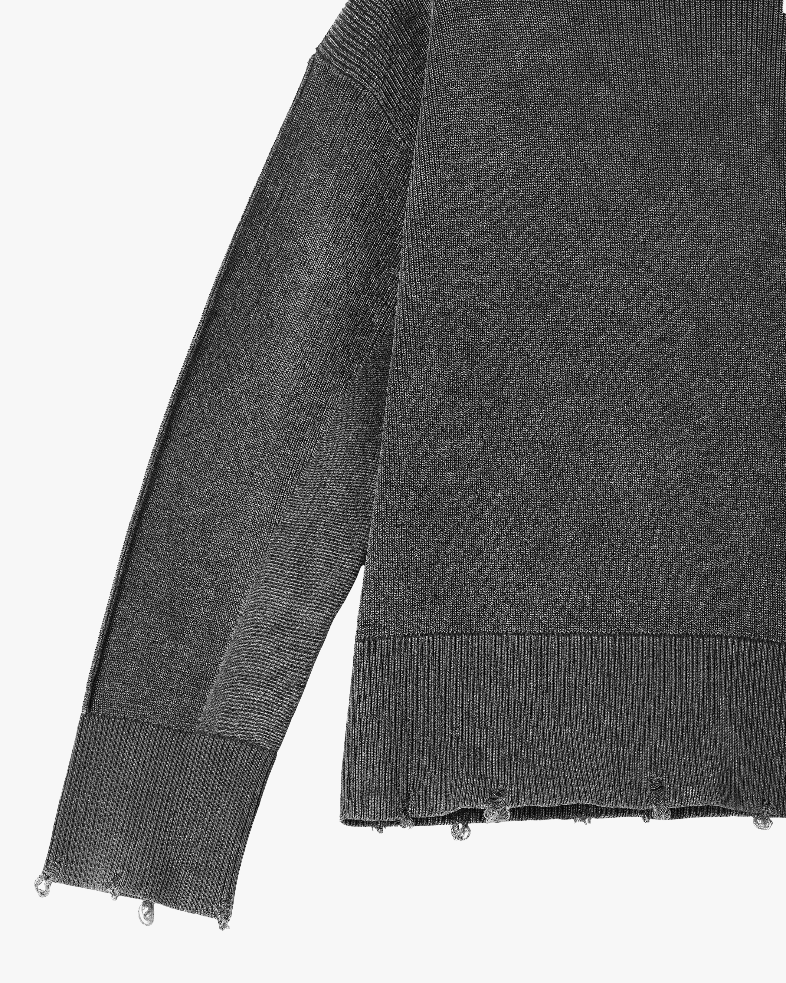 Perfect Cropped Knit Sweater Ash