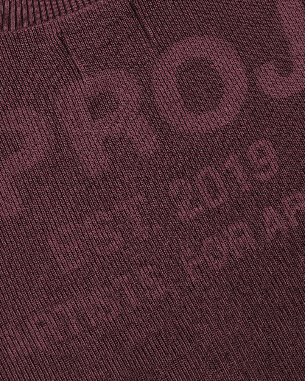 Perfect Cropped Knit Sweater Burgundy