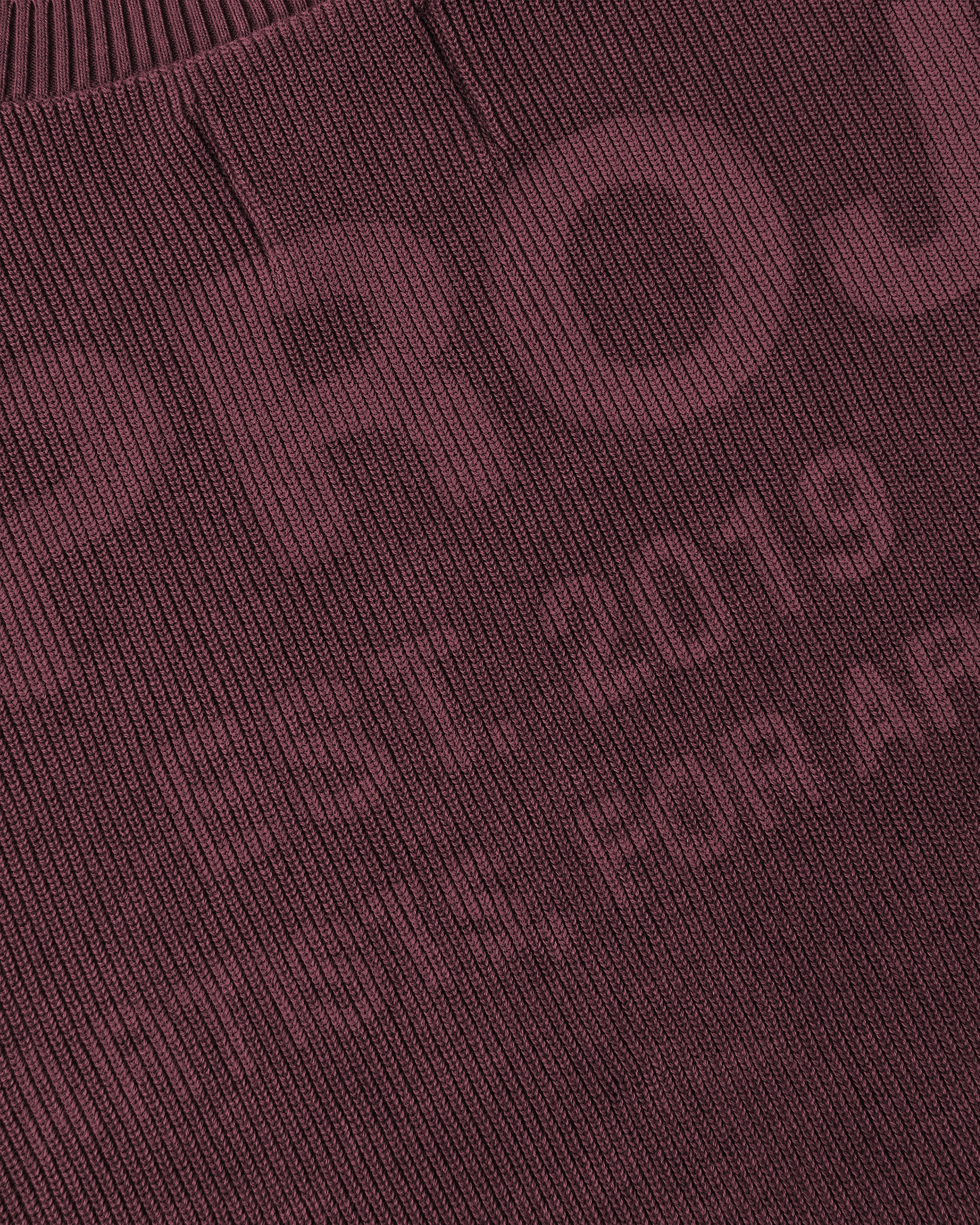 Perfect Cropped Knit Sweater Burgundy