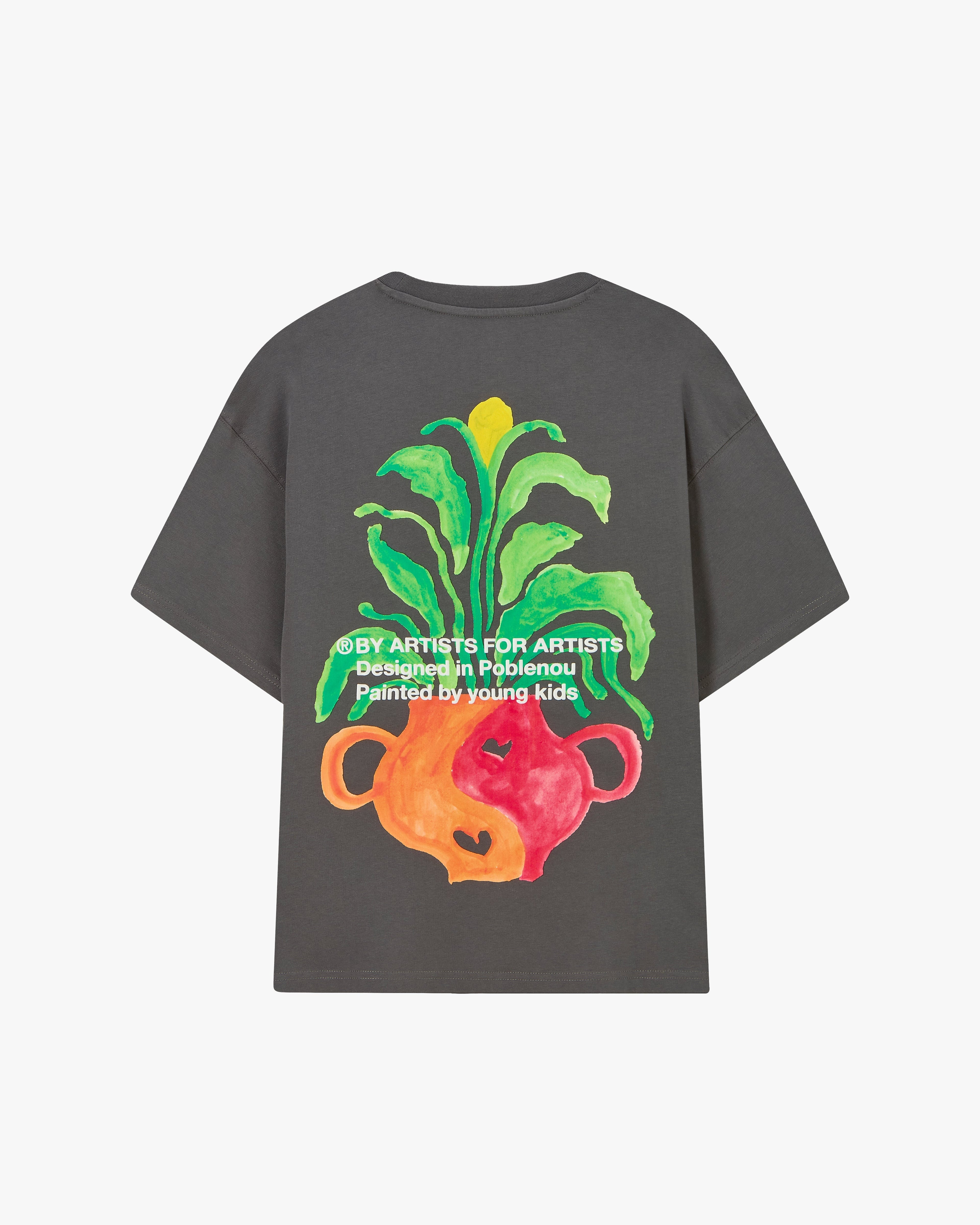 Camiseta Plant Gris Oscuro