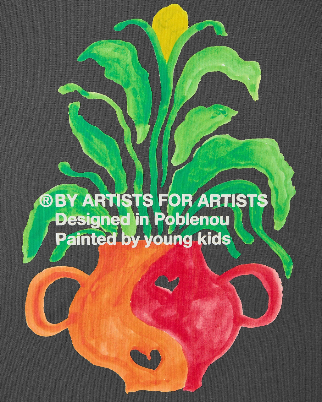 Camiseta Plant Gris Oscuro