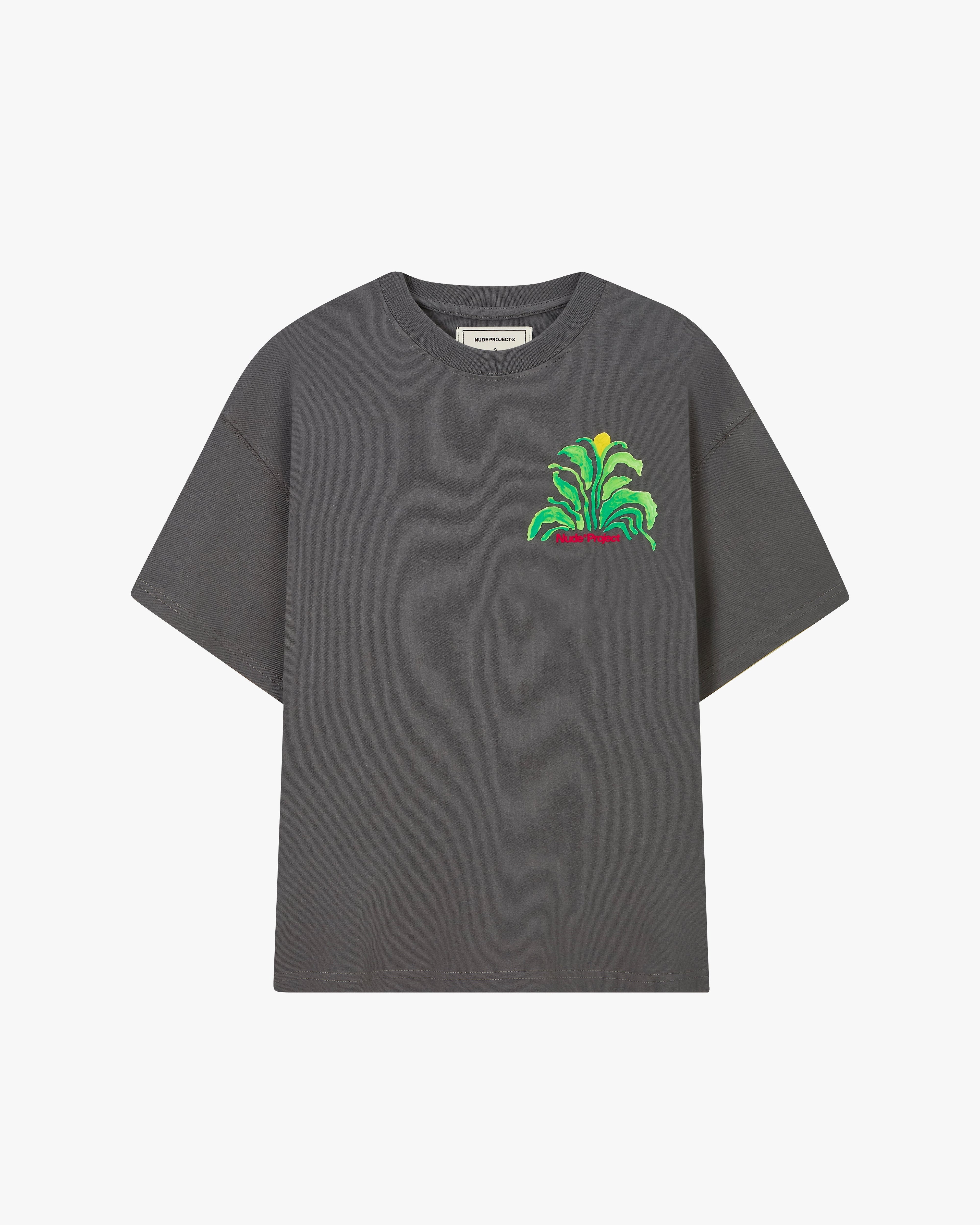 Camiseta Plant Gris Oscuro