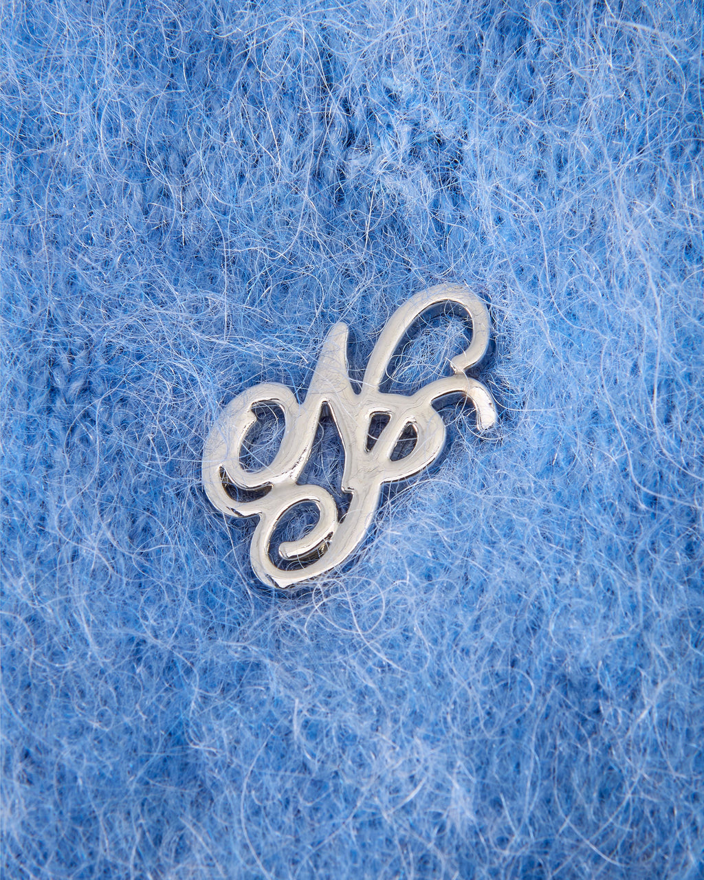 Alpaca Knit Sweater Blue