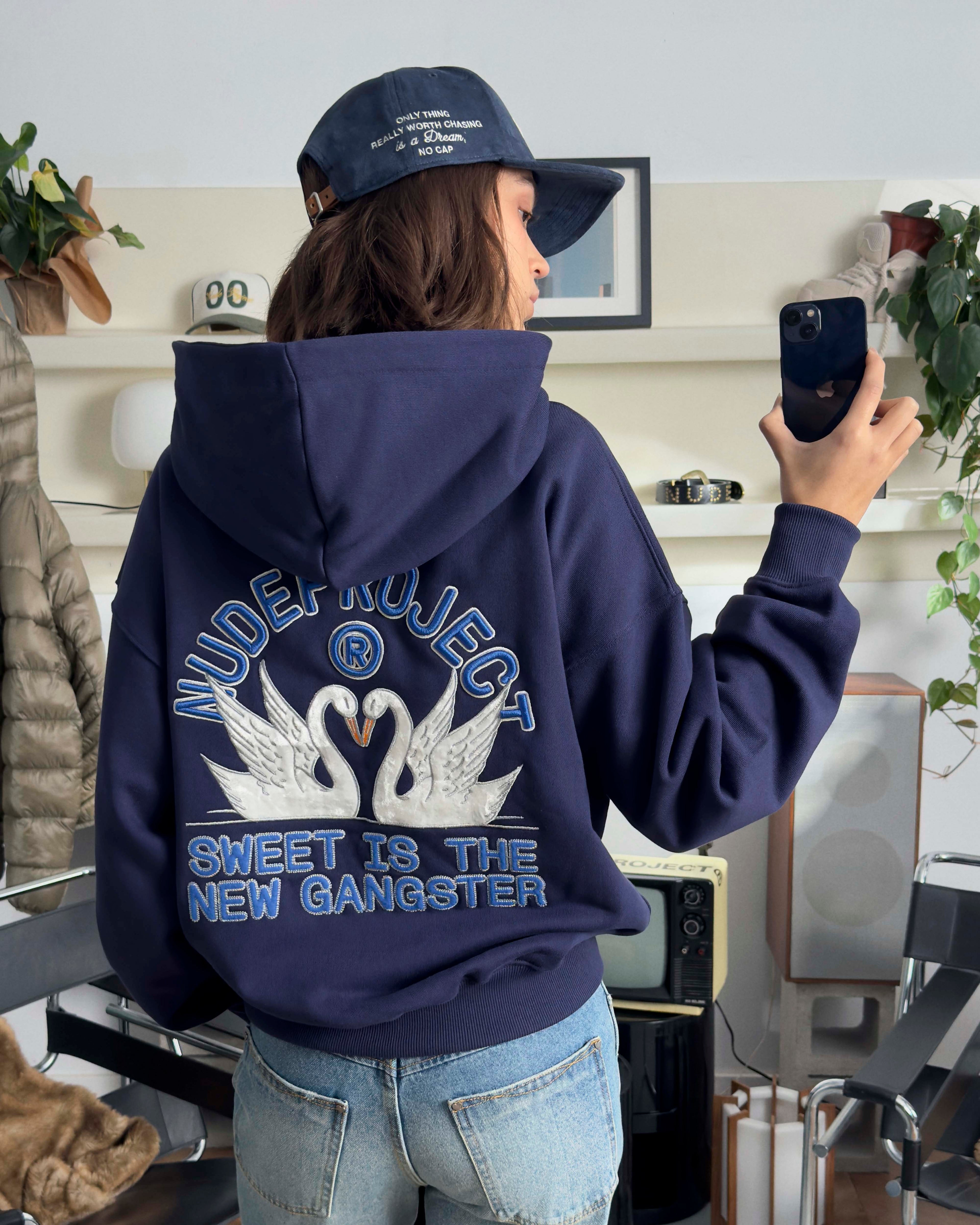 Sudadera Swans Azul Marino