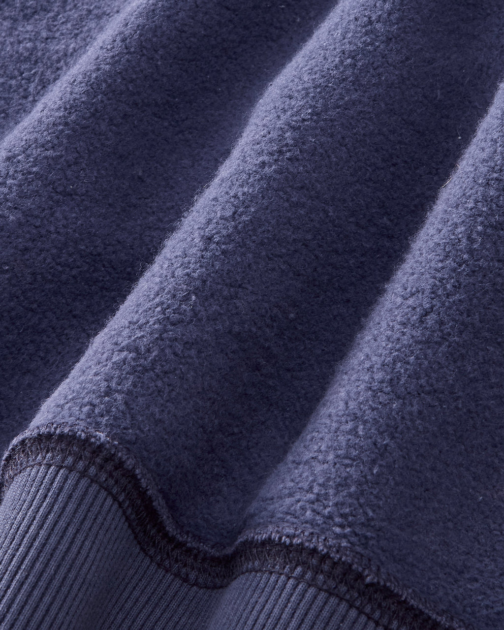 Puffy Zip-Up Boxy Hoodie Navy