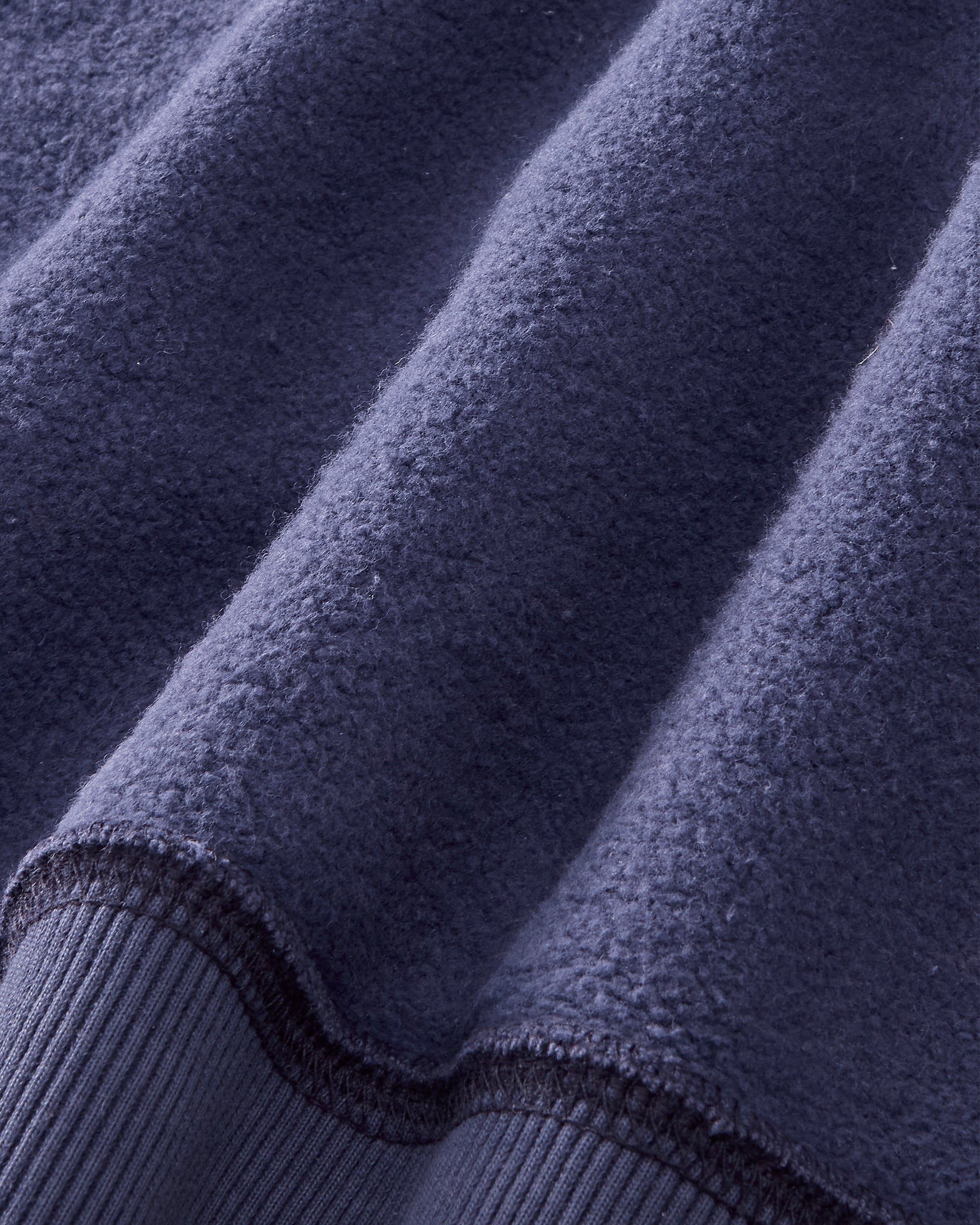 Puffy Zip-Up Boxy Hoodie Navy