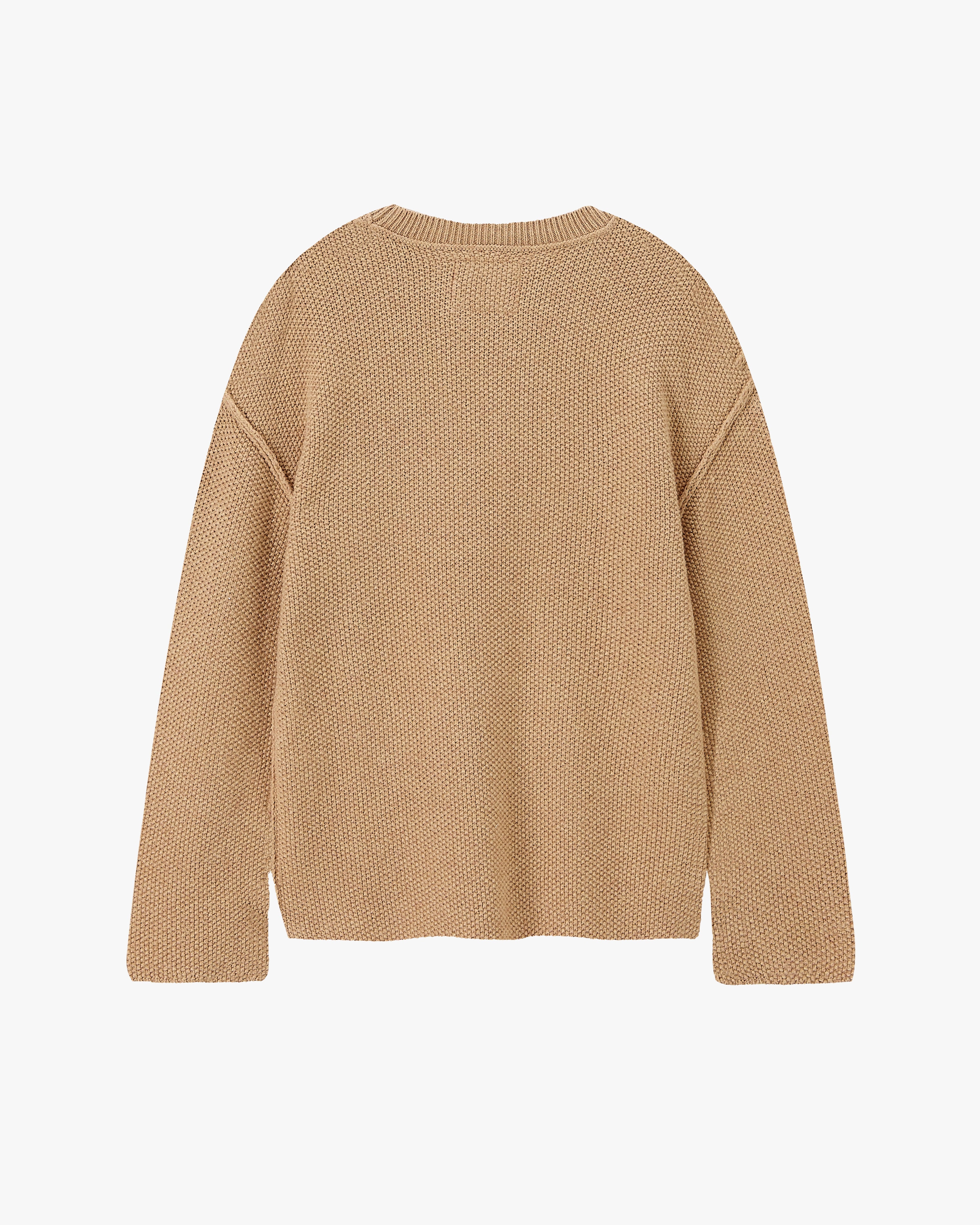 Jersey Reversed Seams Marrón