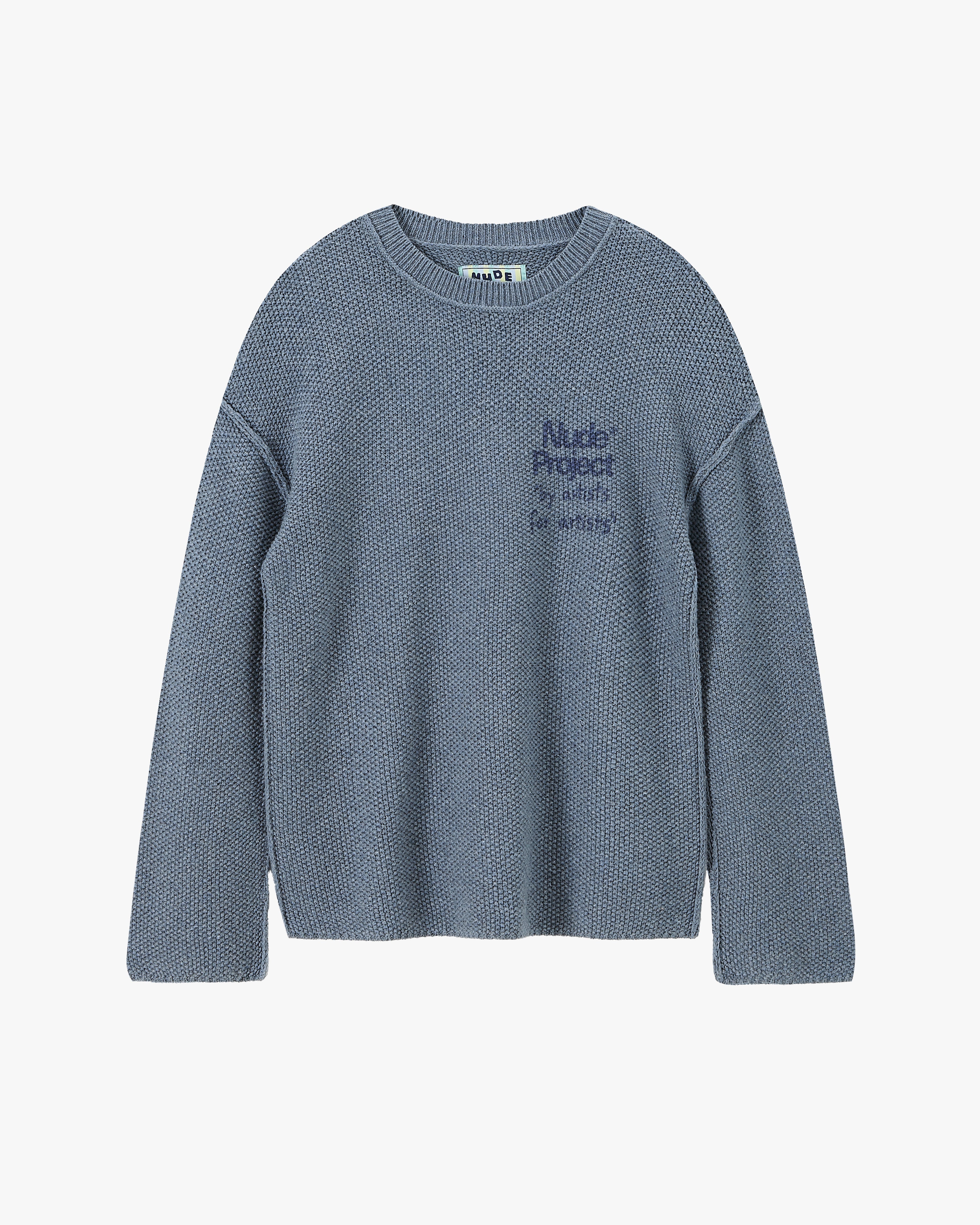 Jersey Reversed Seams Azul