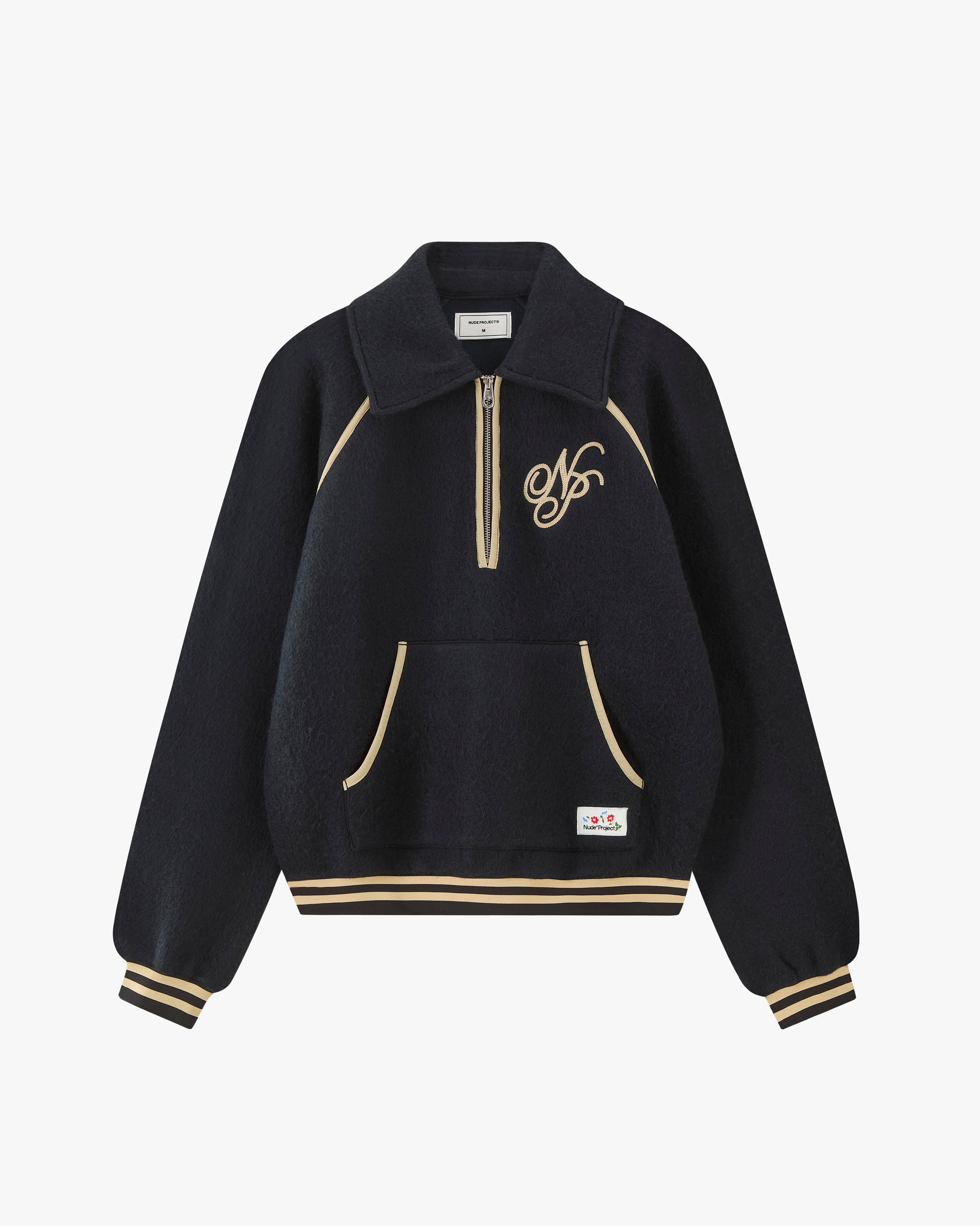 Teddy Quarter-Zip Polar Black