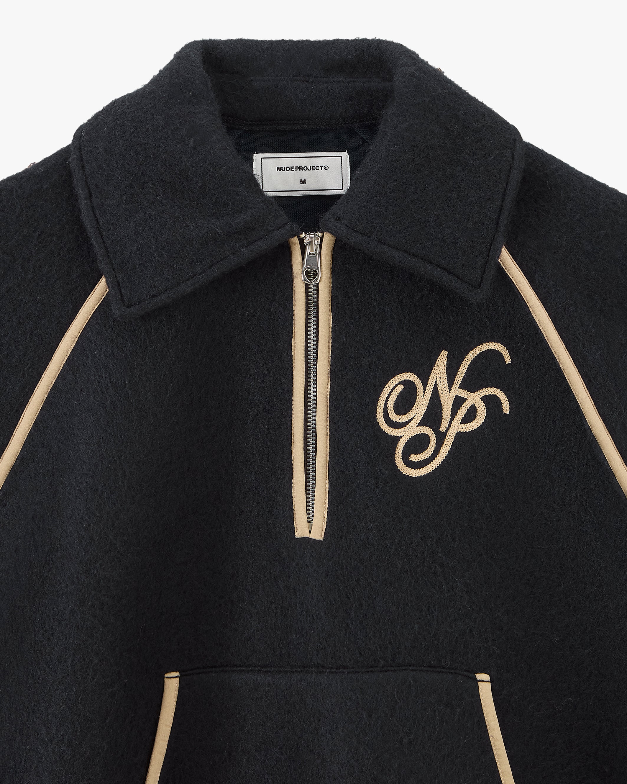 Teddy Quarter-Zip Polar Black