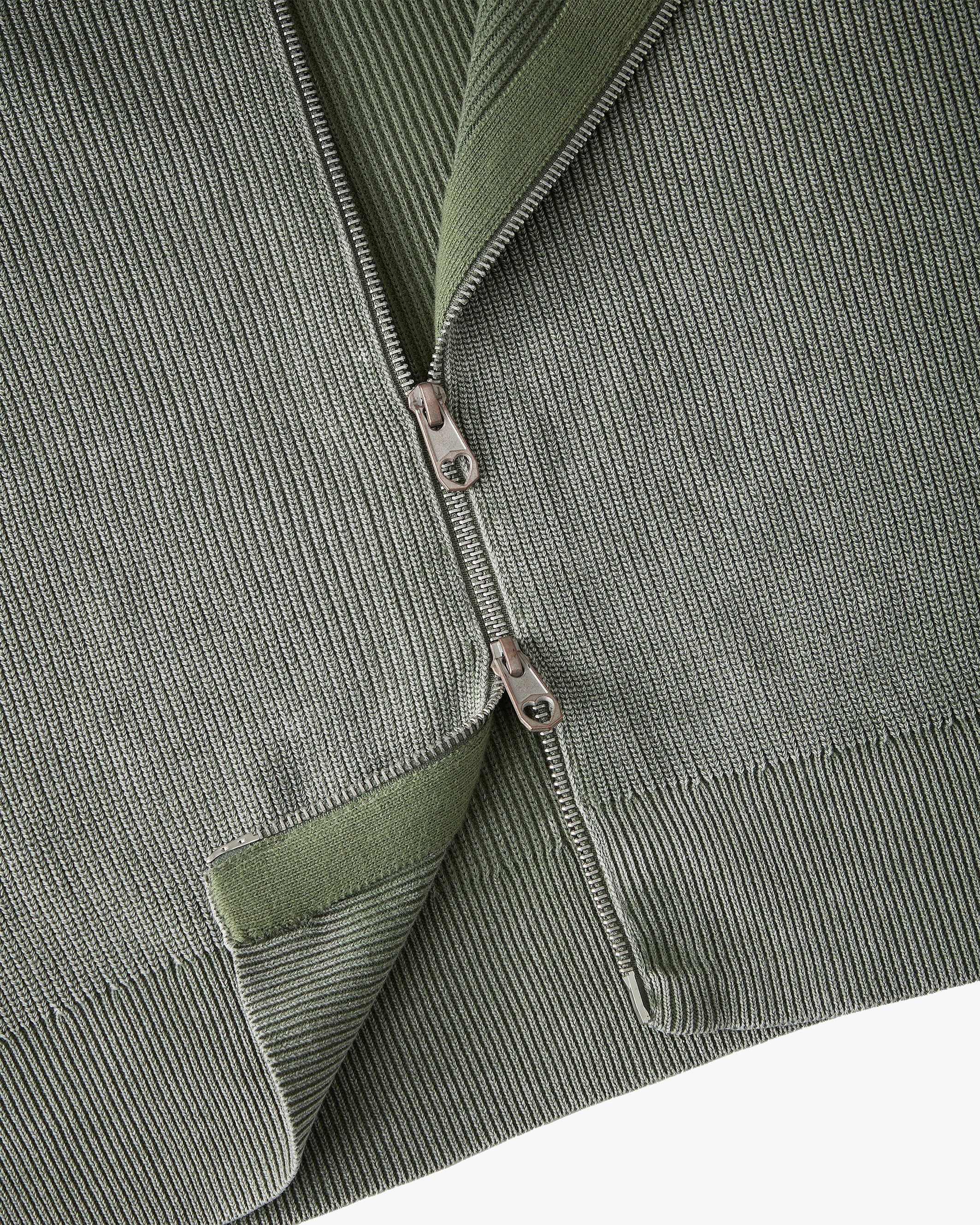 Cárdigan Con Cremallera Shady Verde