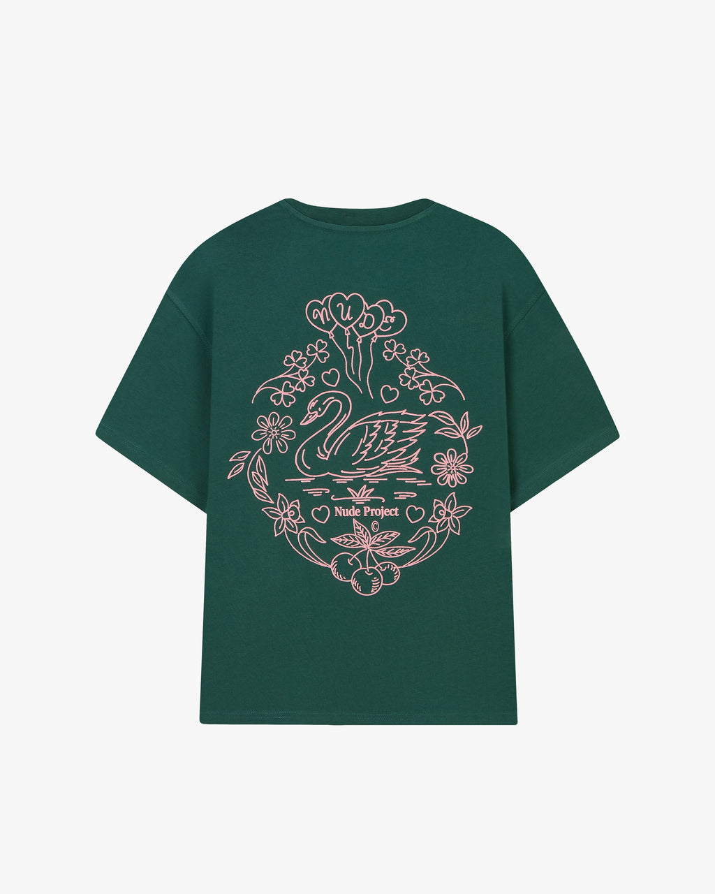 Camiseta Swan Garden Verde