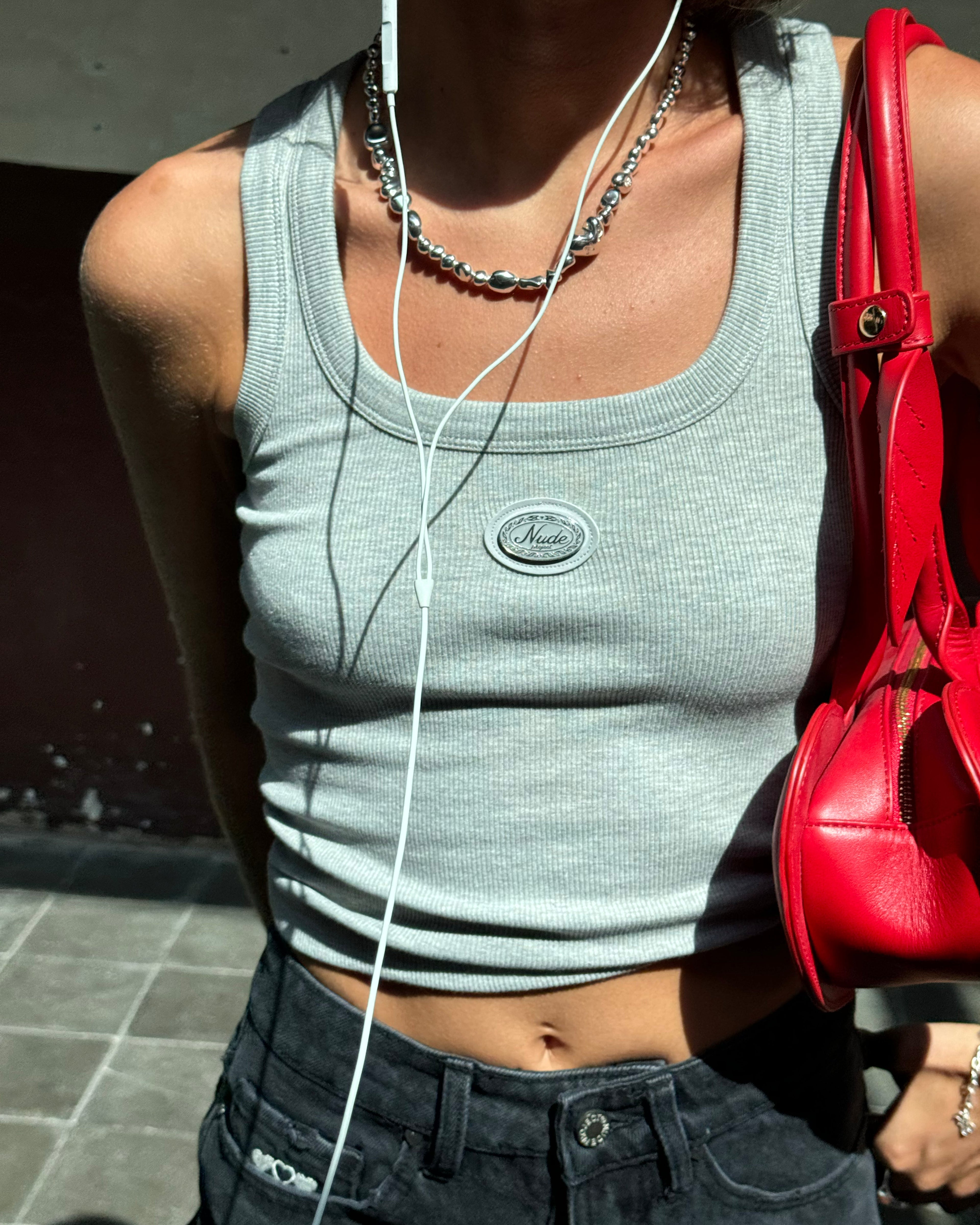 Sophisticated Pleasure Tank Top Grey