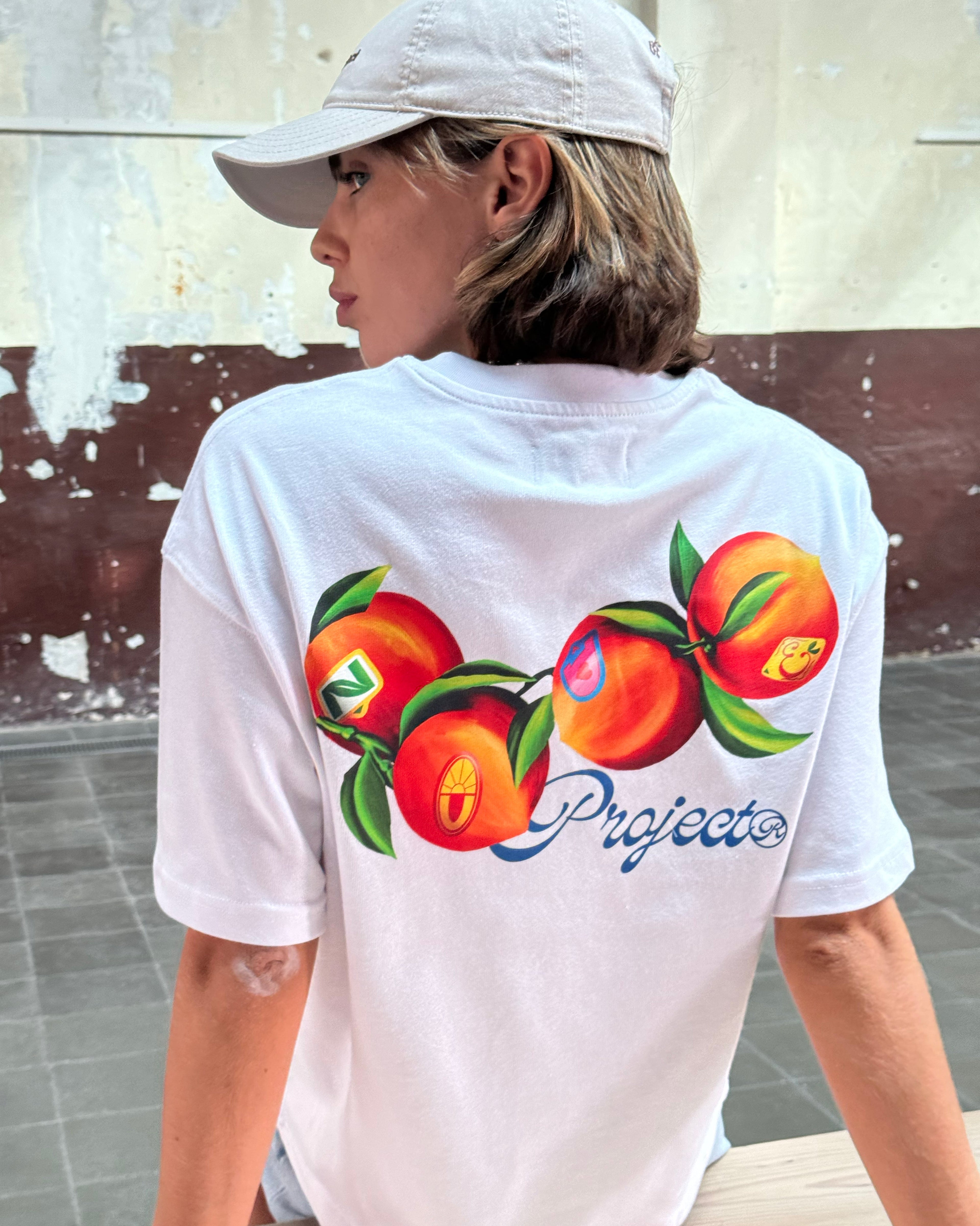Camiseta Peach Blanca