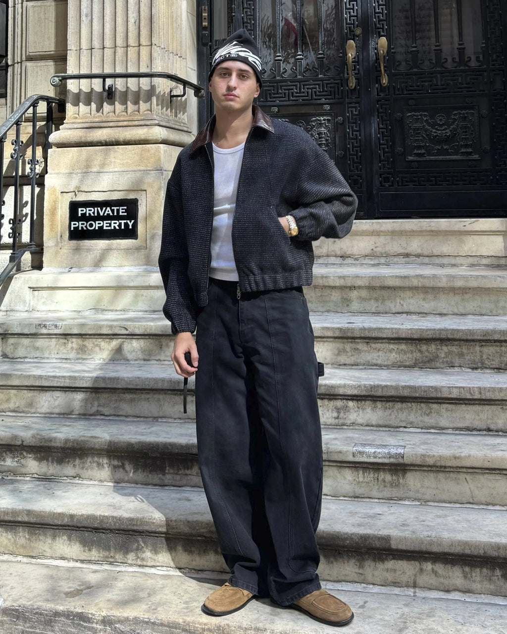 Chaqueta Bomber NY Wool