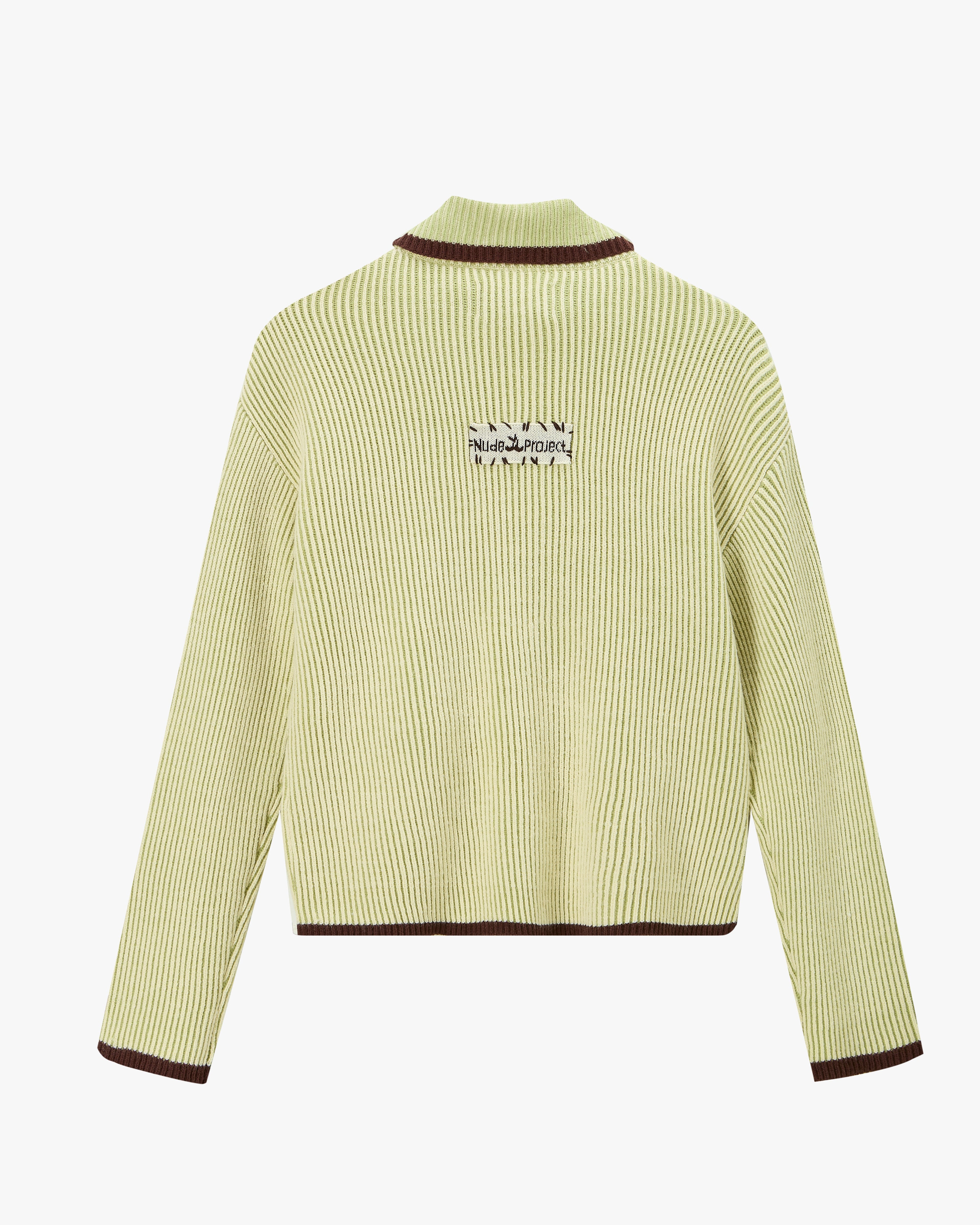 Cárdigan Con Cremallera Classy Verde