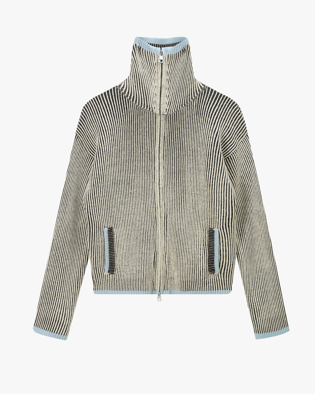 Cárdigan Con Cremallera Classy Azul