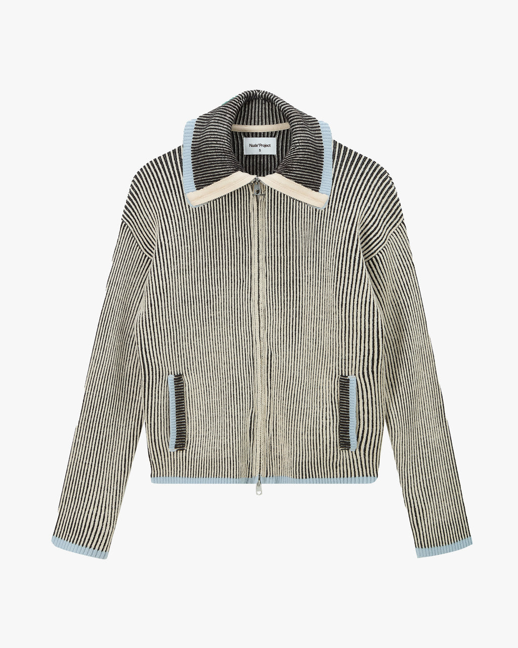 Cárdigan Con Cremallera Classy Azul