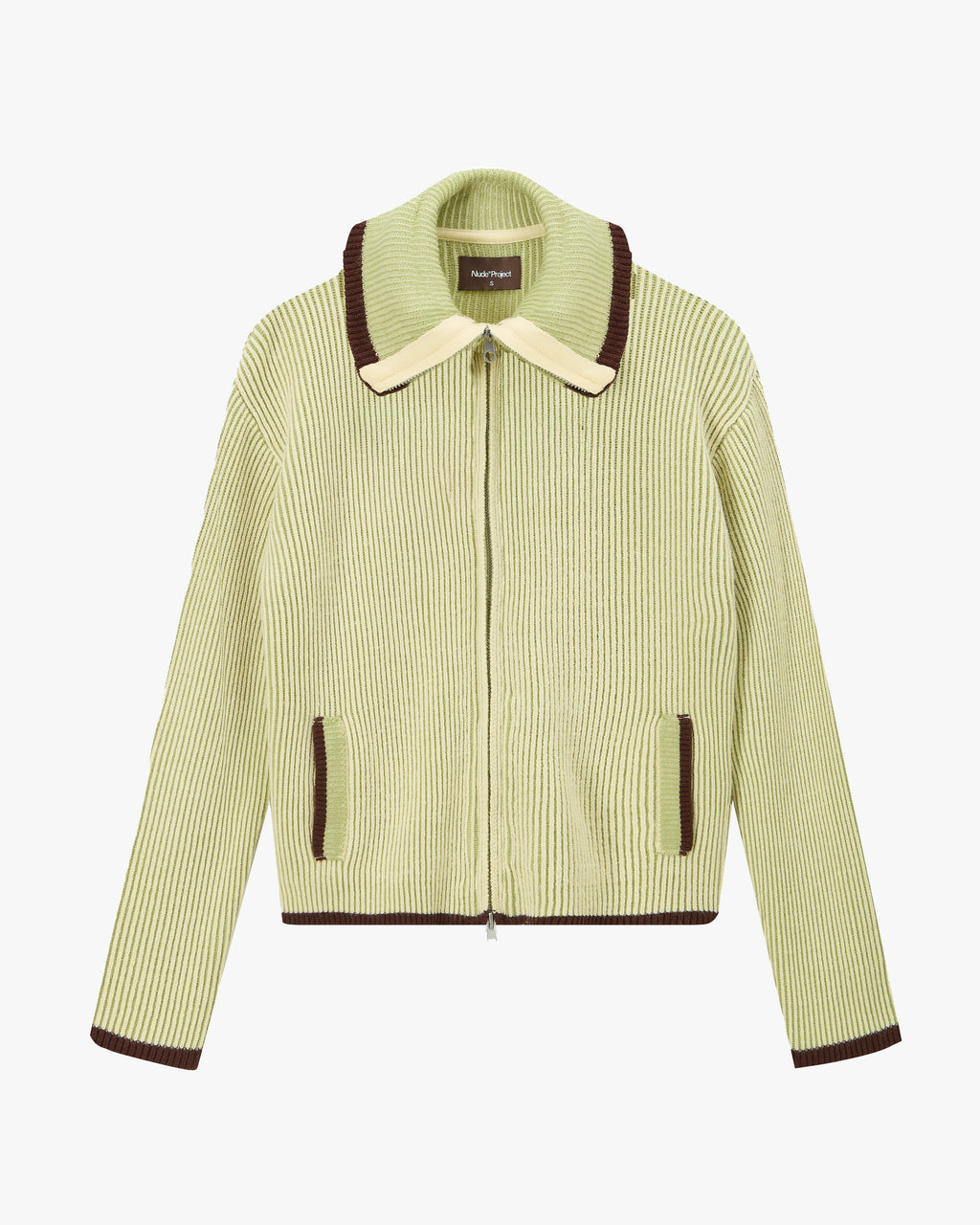 Cárdigan Con Cremallera Classy Verde