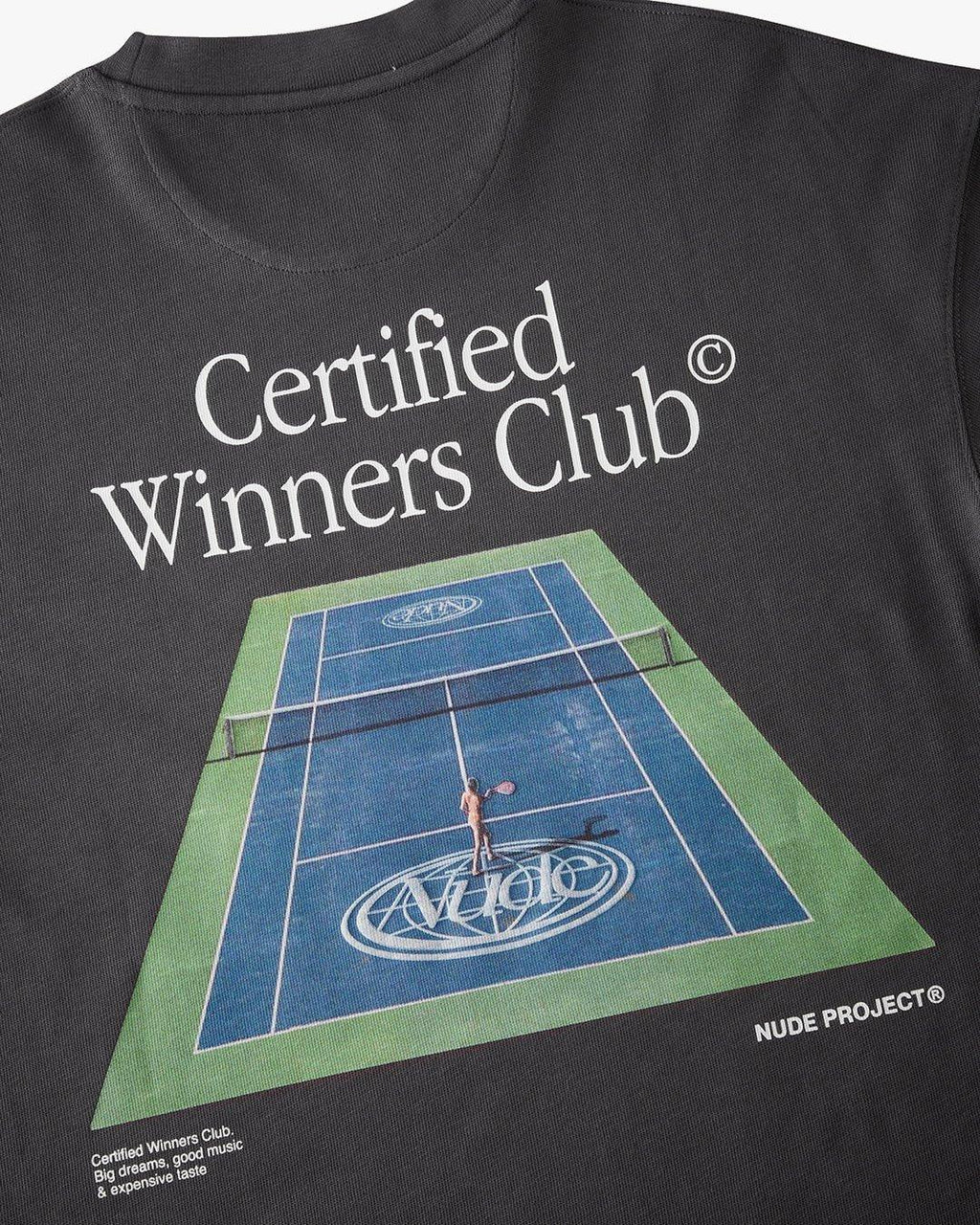 Camiseta Tennis Gris Oscuro
