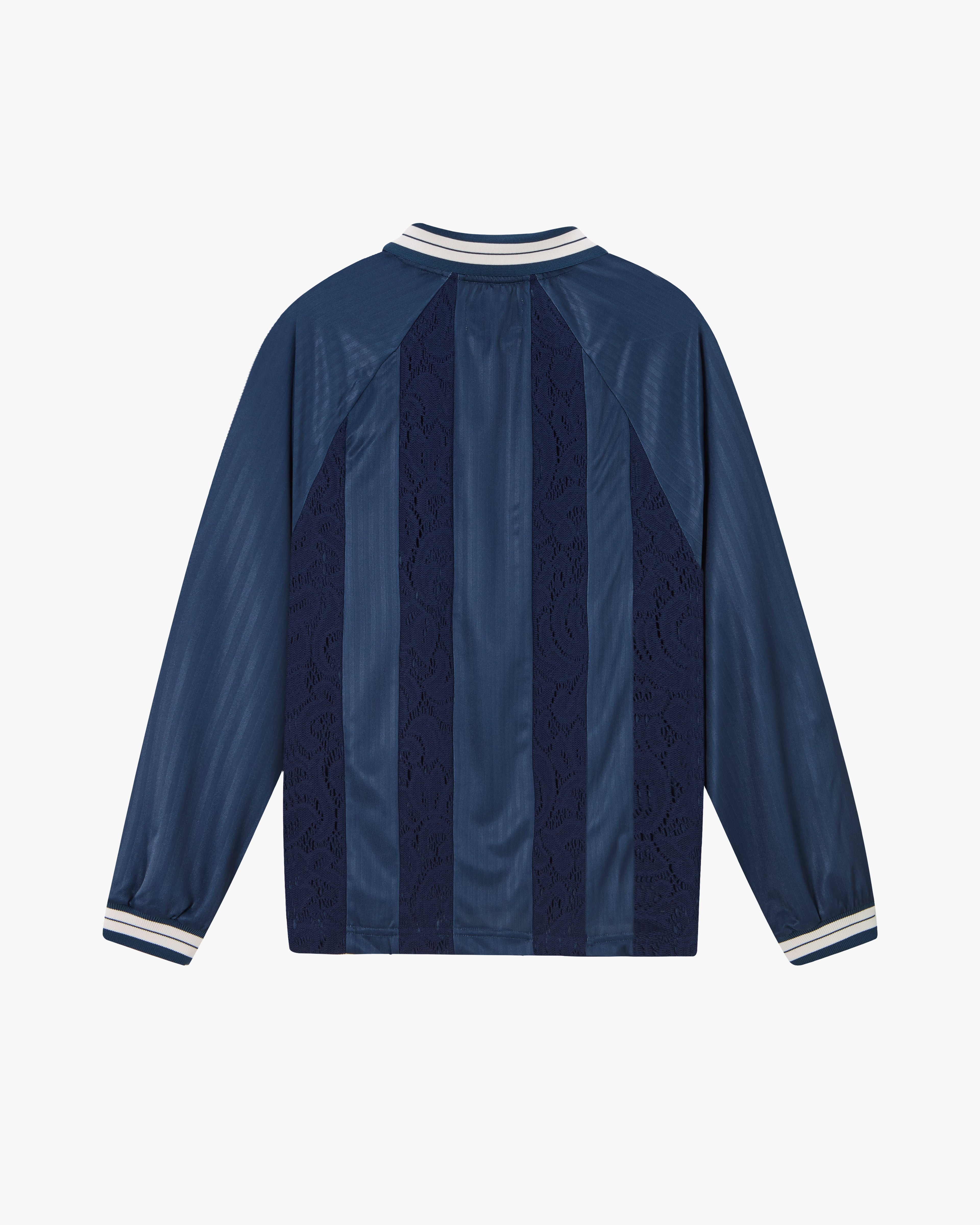 Lace Football Long-Sleeve Tee Navy