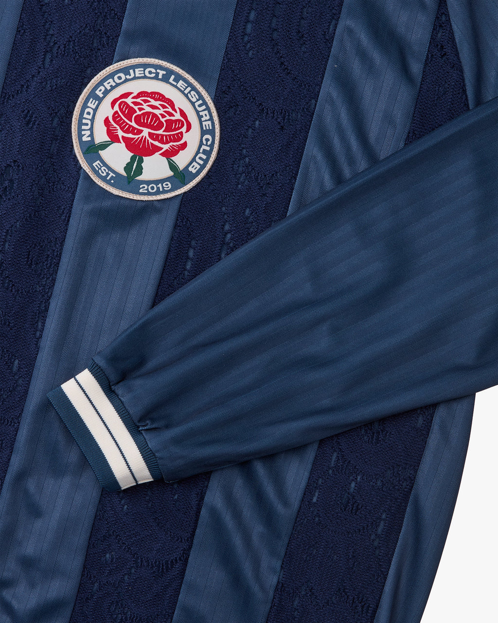 Lace Football Long-Sleeve Tee Navy