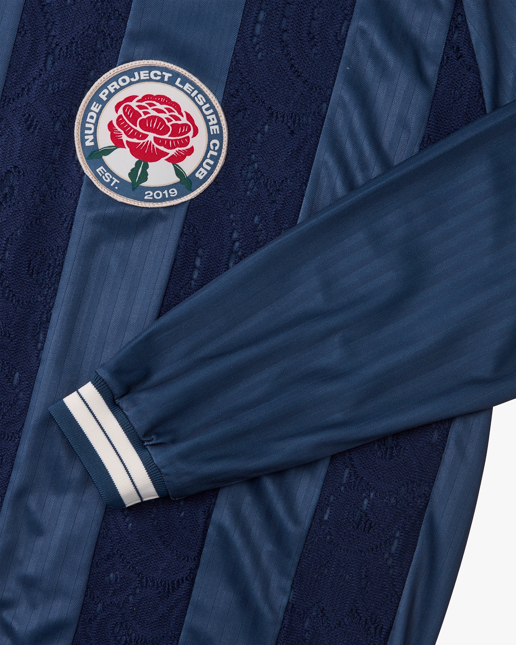 Lace Football Long-Sleeve Tee Navy