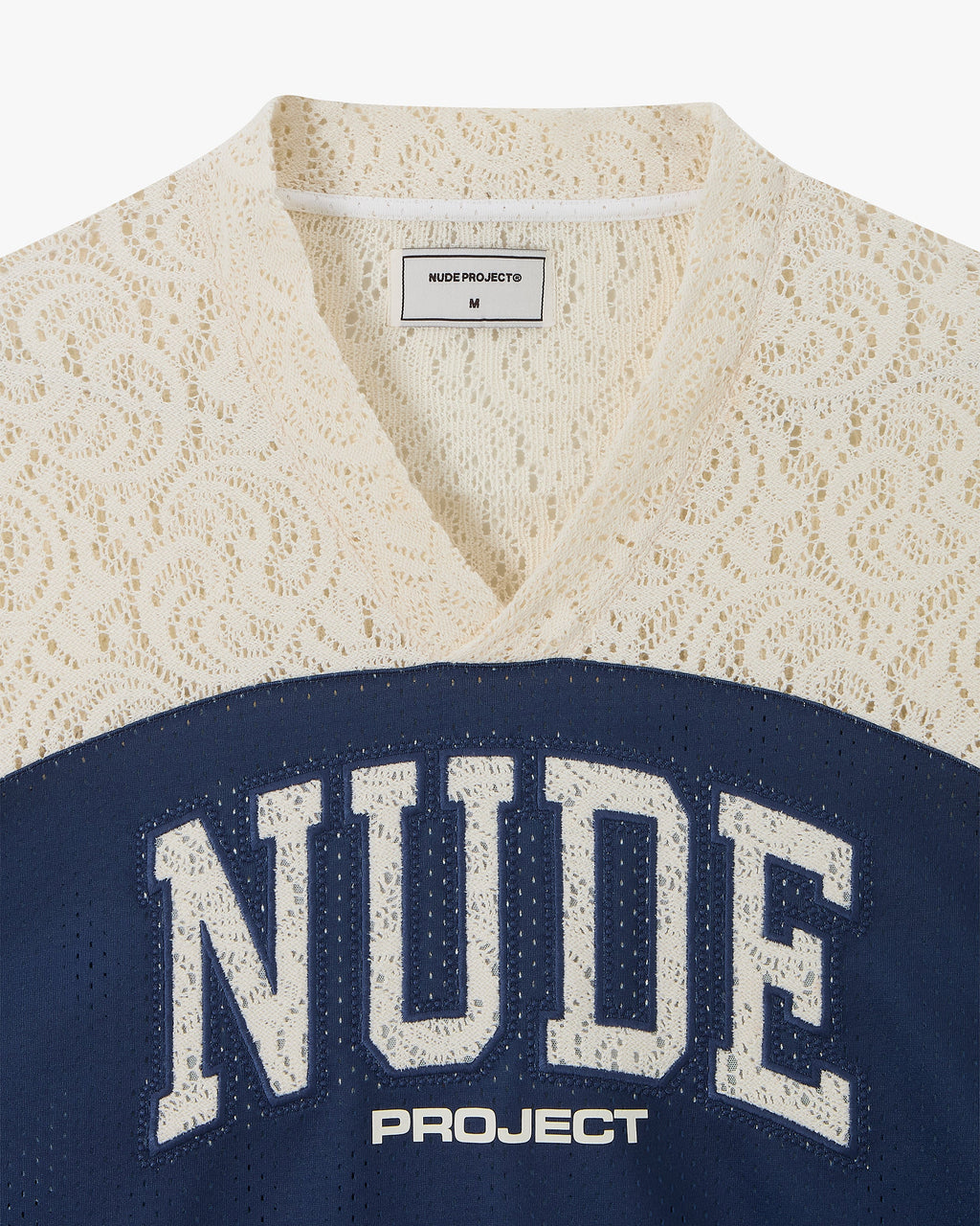 Baller Neck Long-Sleeve Tee Navy