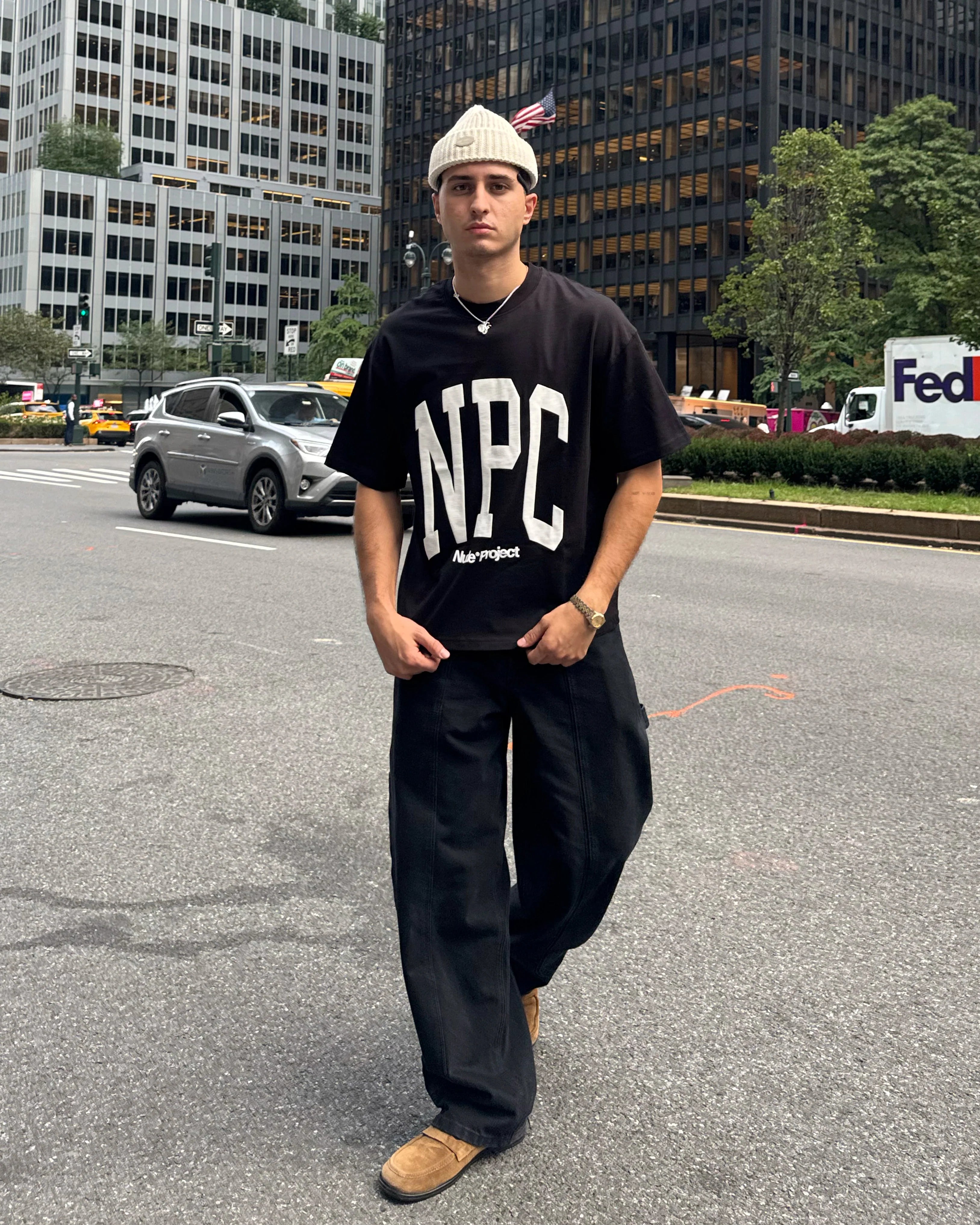 Pantalón Vaquero Barrel Negro