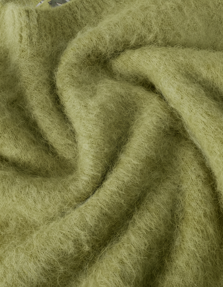 Alpaca Knit Sweater Green