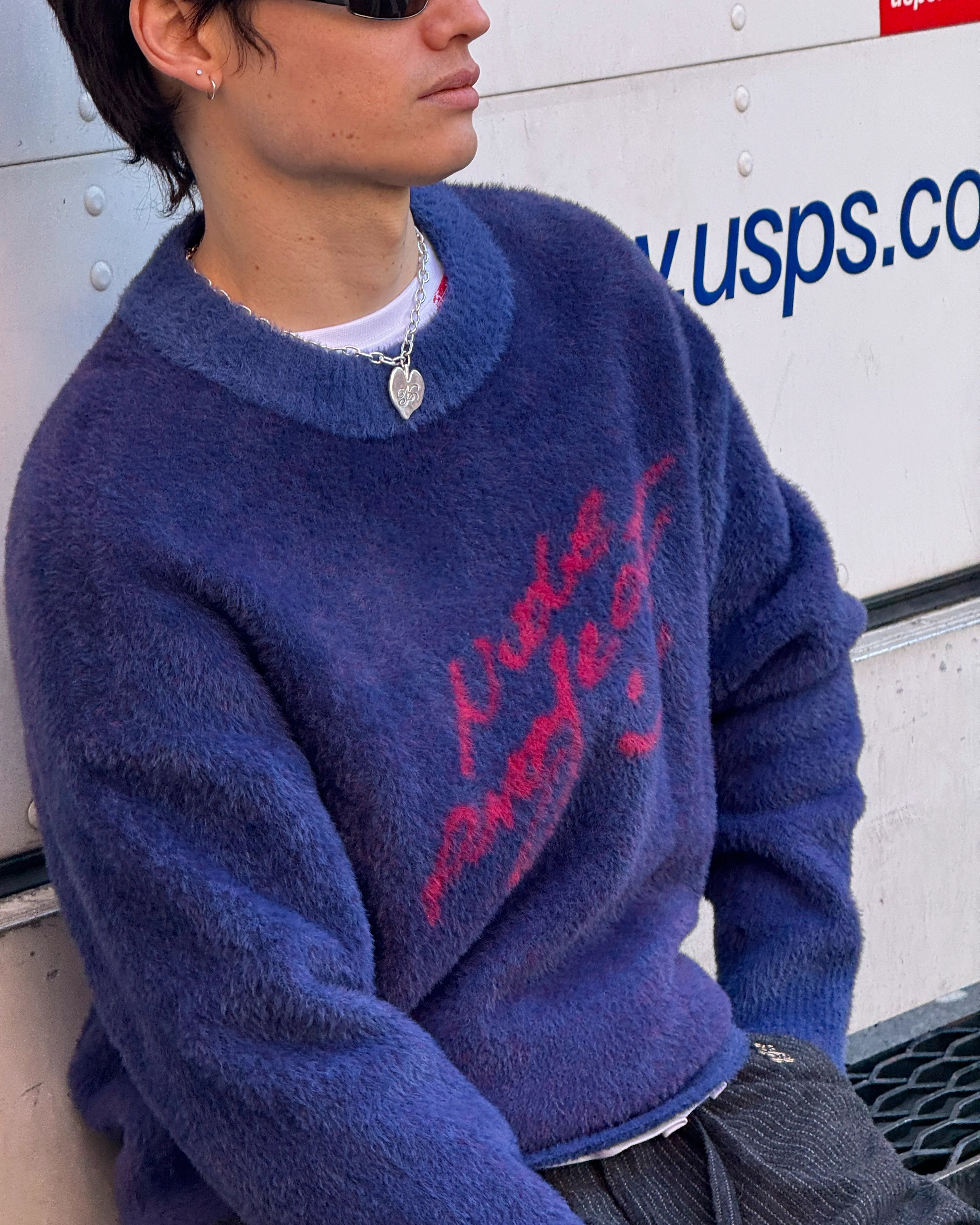 Jersey Gradient Cozy Azul Marino