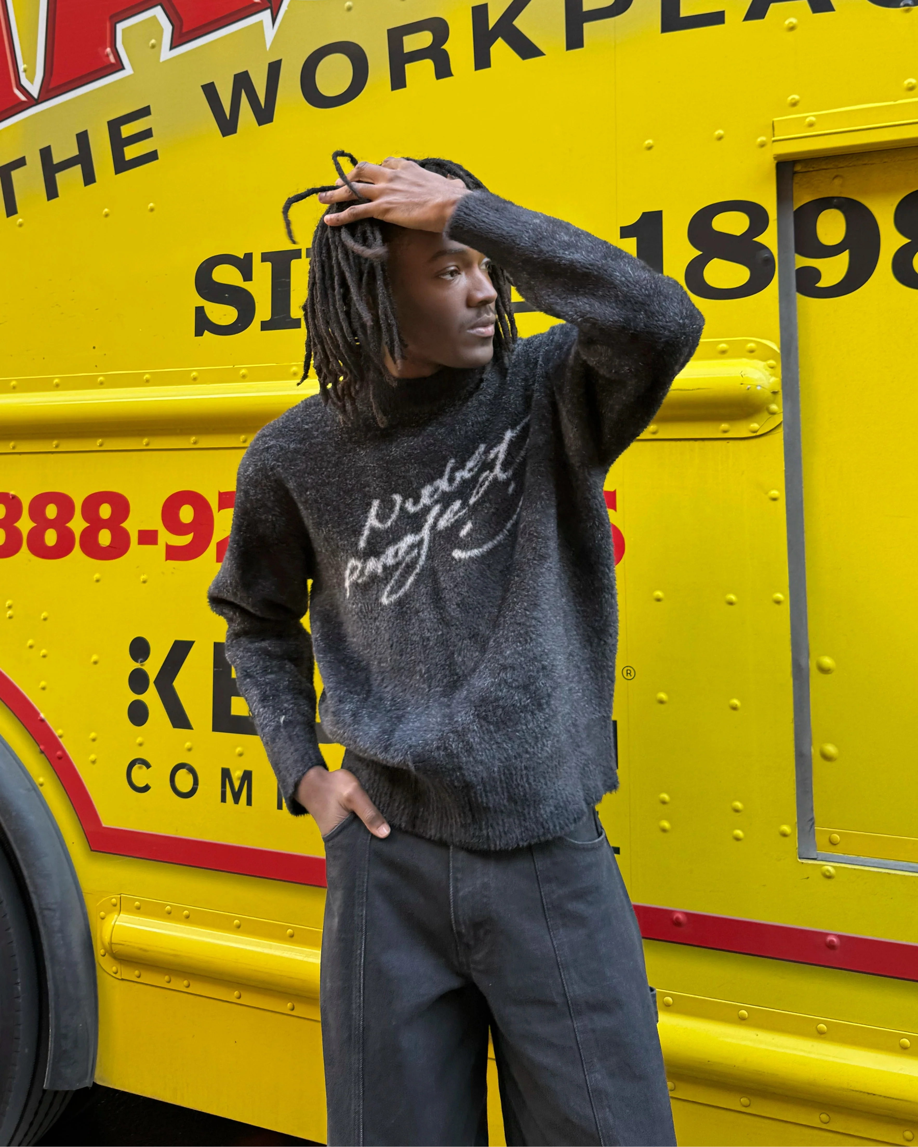 Jersey Gradient Cozy Negro