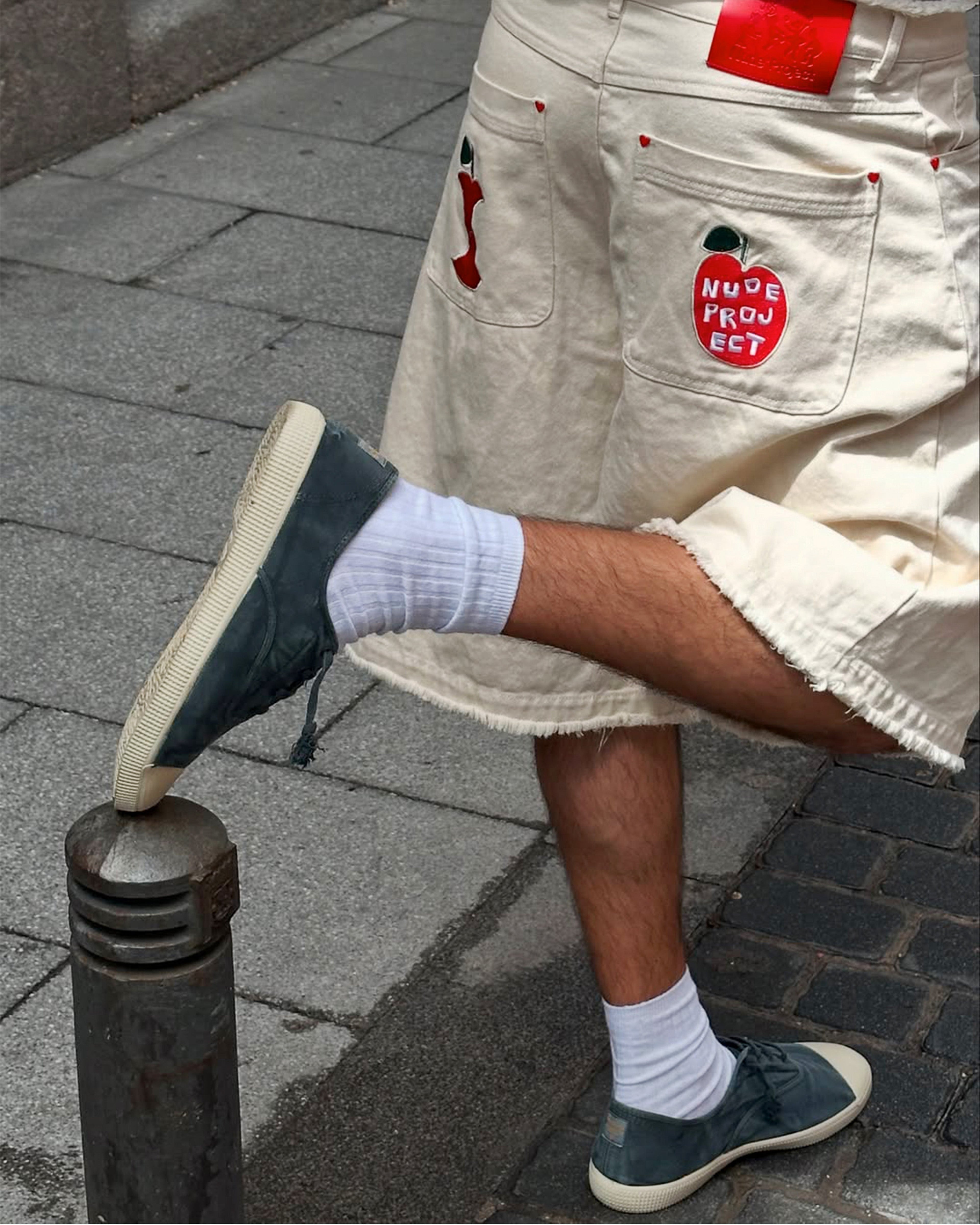 Pantalón Corto Apple Crew Denim Raw