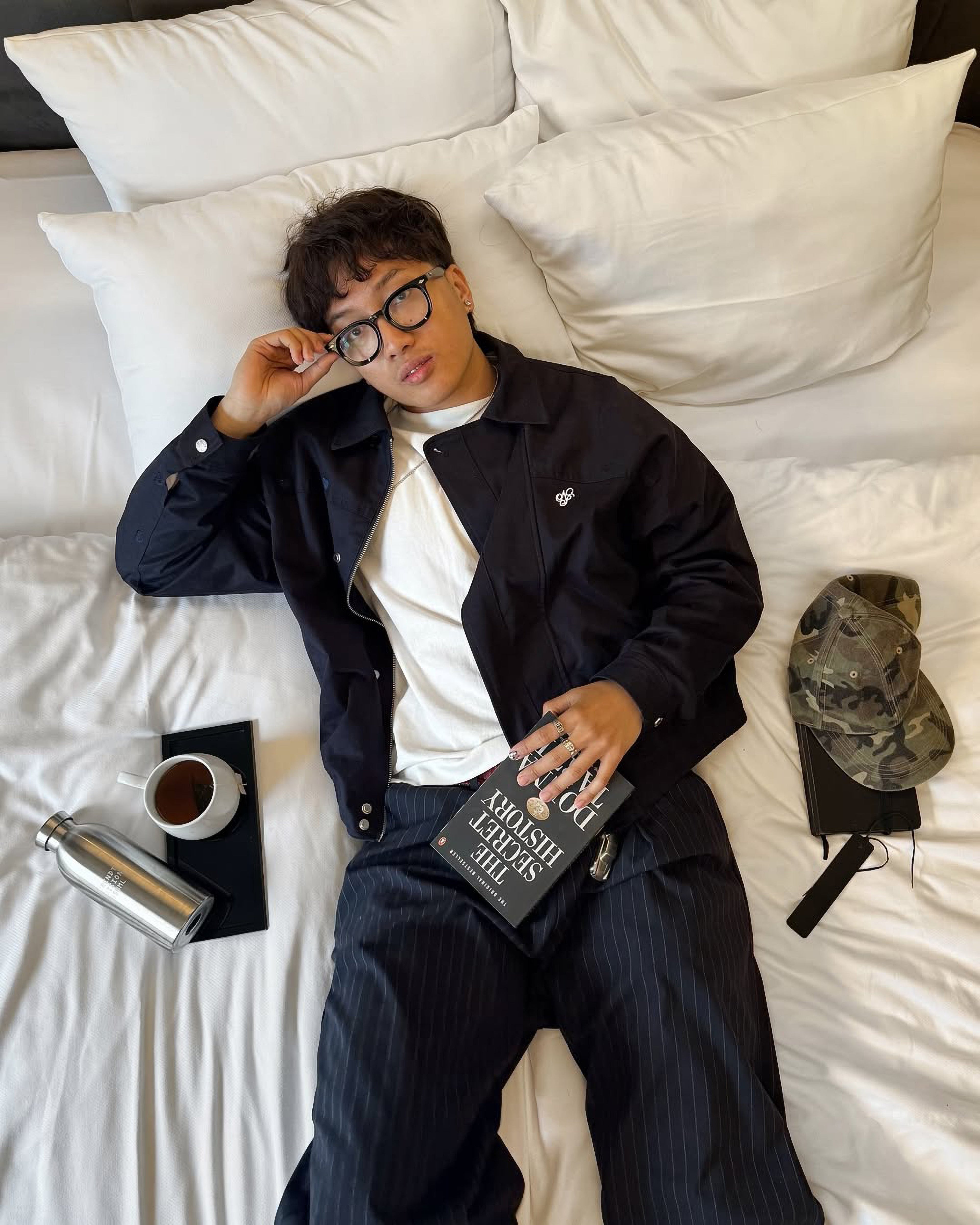 Chaqueta Flap Twill Azul Marino