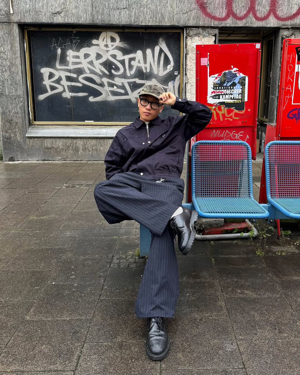 Chaqueta Flap Twill Azul Marino